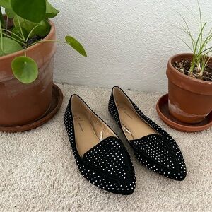 🖤Black studded business trendy comfortable flats